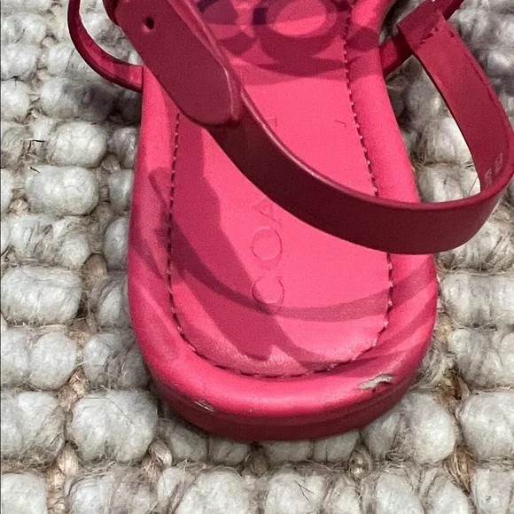 Pink Coach Jaci leather Sandals - Picture 7 of 10